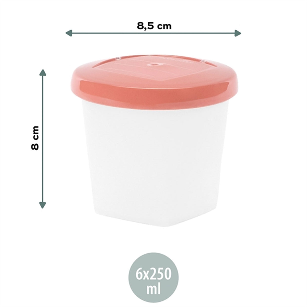 Babymoov ECO madbøtter - 6x 250ml