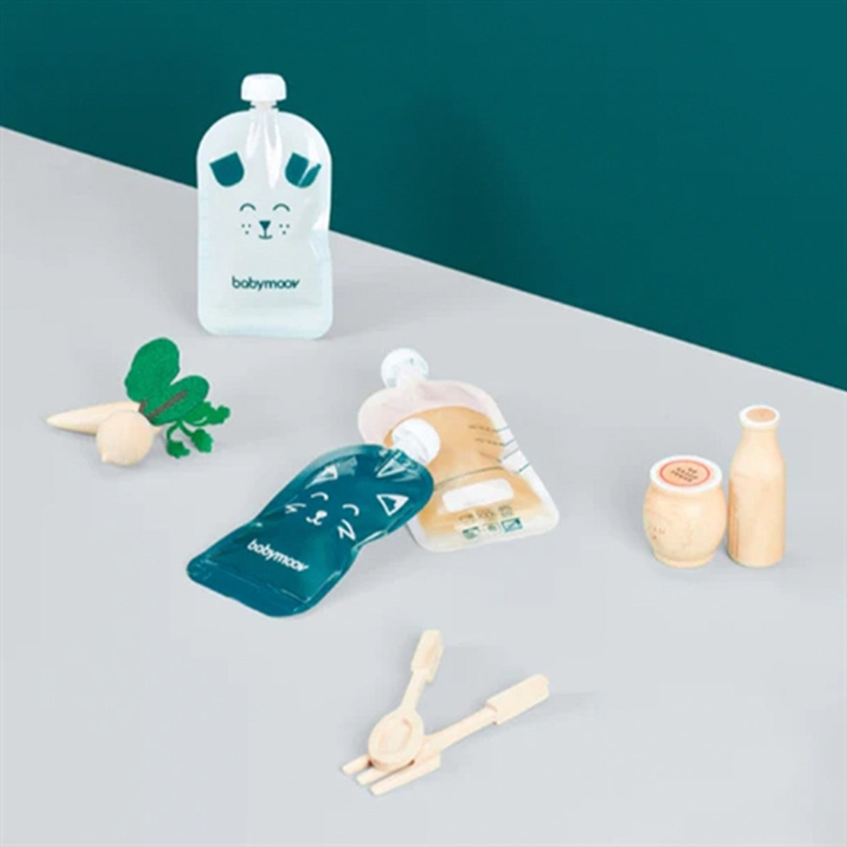 Babymoov ISY Gjenbrukbare Matposer - 20 stk.