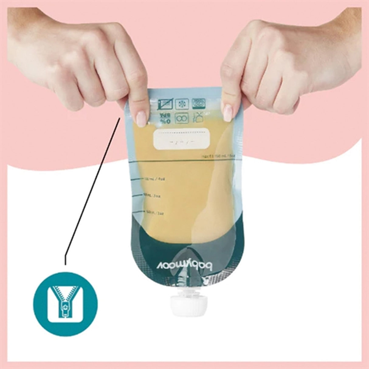 Babymoov ISY Gjenbrukbare Matposer - 20 stk.