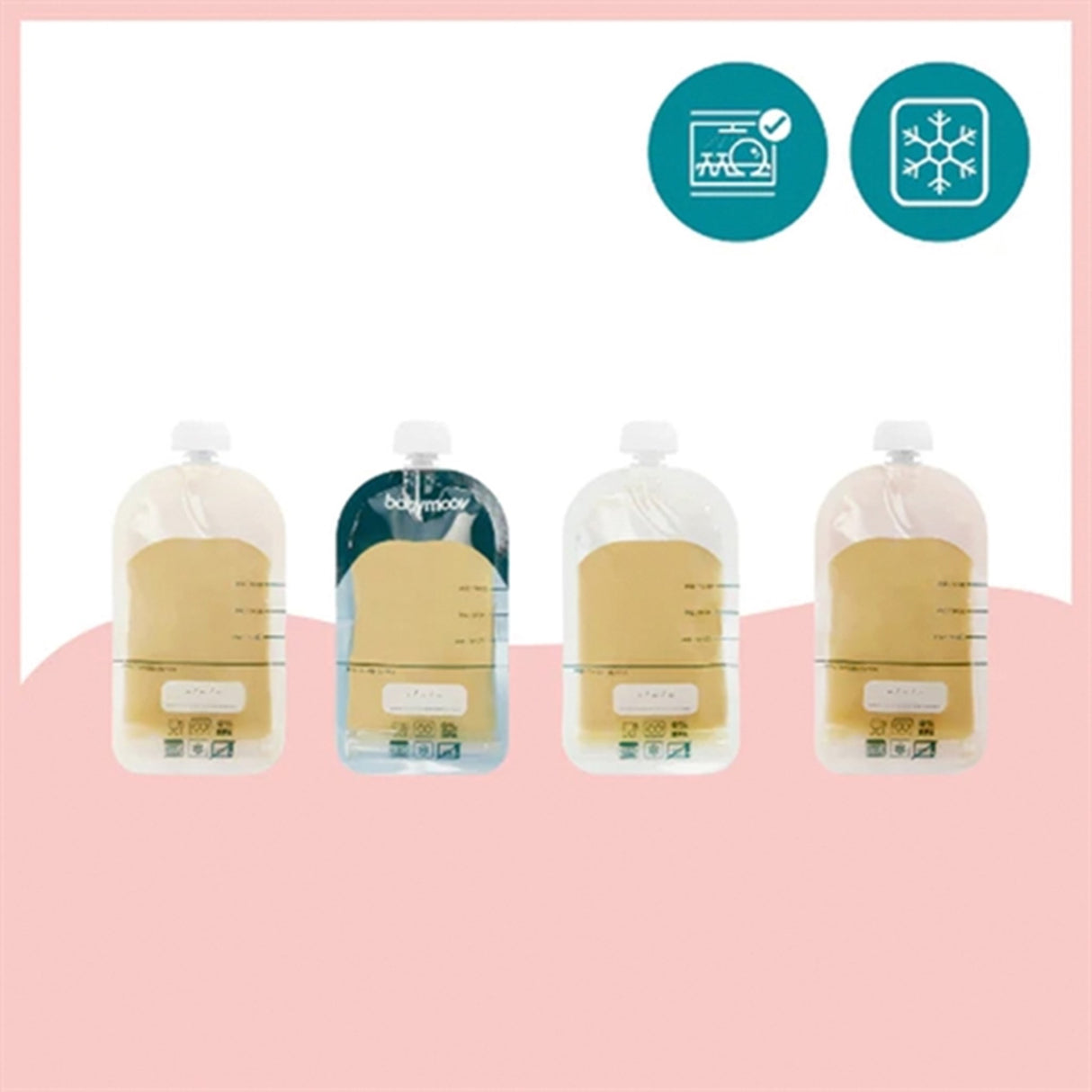 Babymoov ISY Gjenbrukbare Matposer - 20 stk.