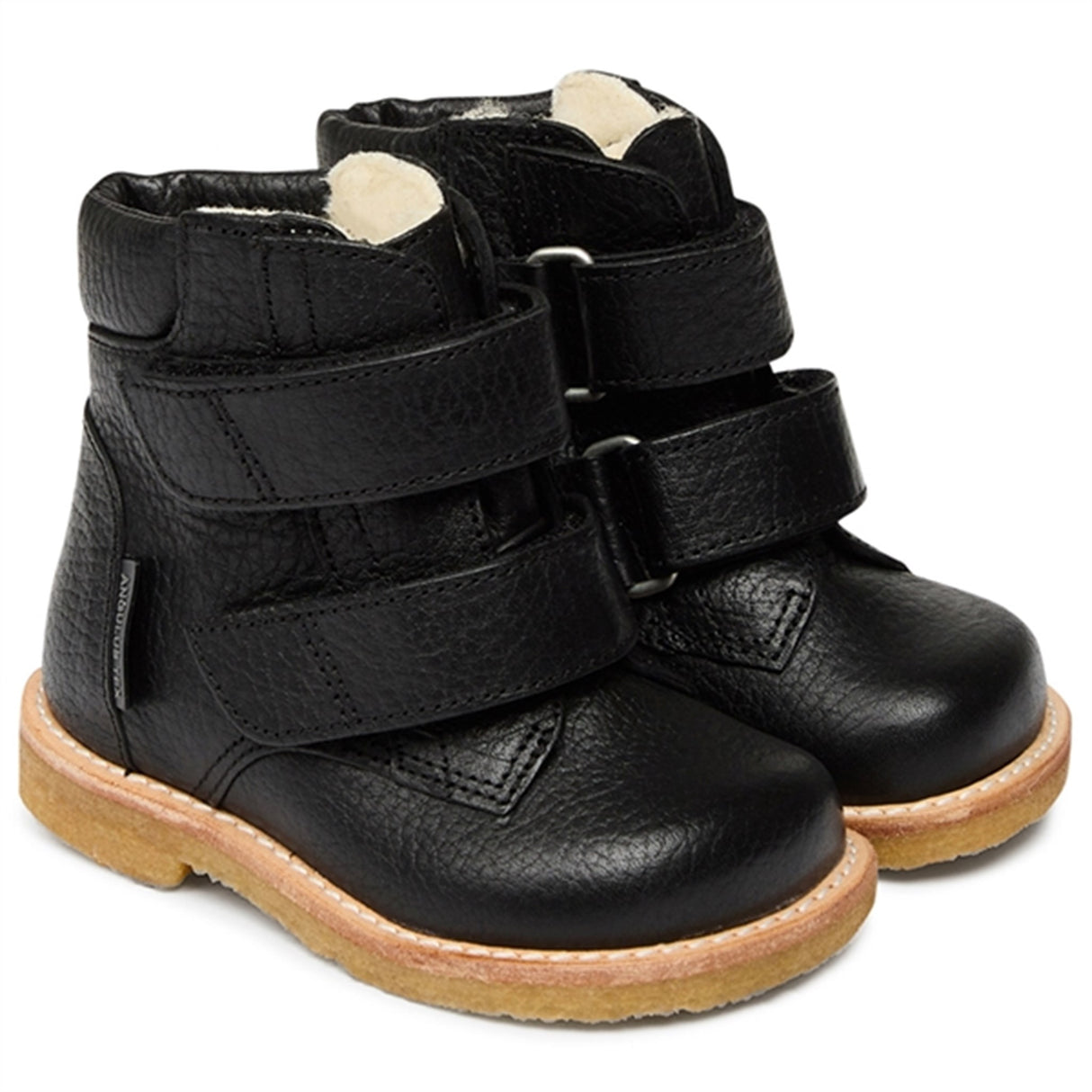 Angulus Begynder Tex-Støvle Med Borrelås Black