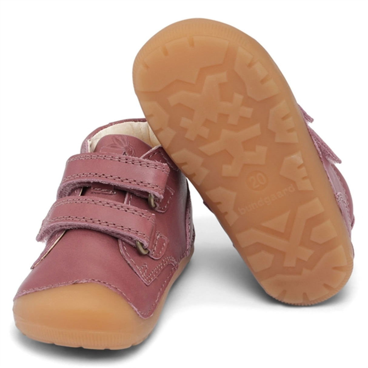 Bundgaard Begynnersko Petit Velcro Dark Rose Sko