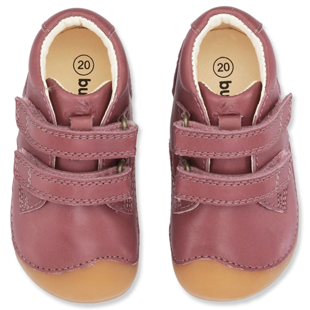 Bundgaard Begynnersko Petit Velcro Dark Rose Sko