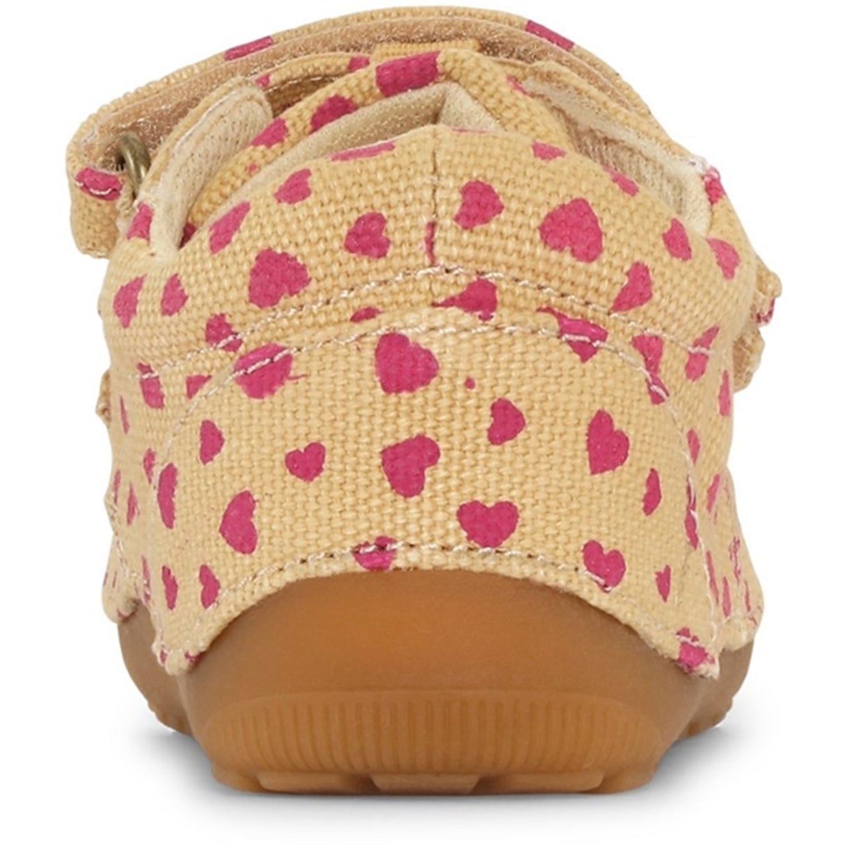 Bundgaard Nybegynnersko Petit Strap Canvas Beige Hearts