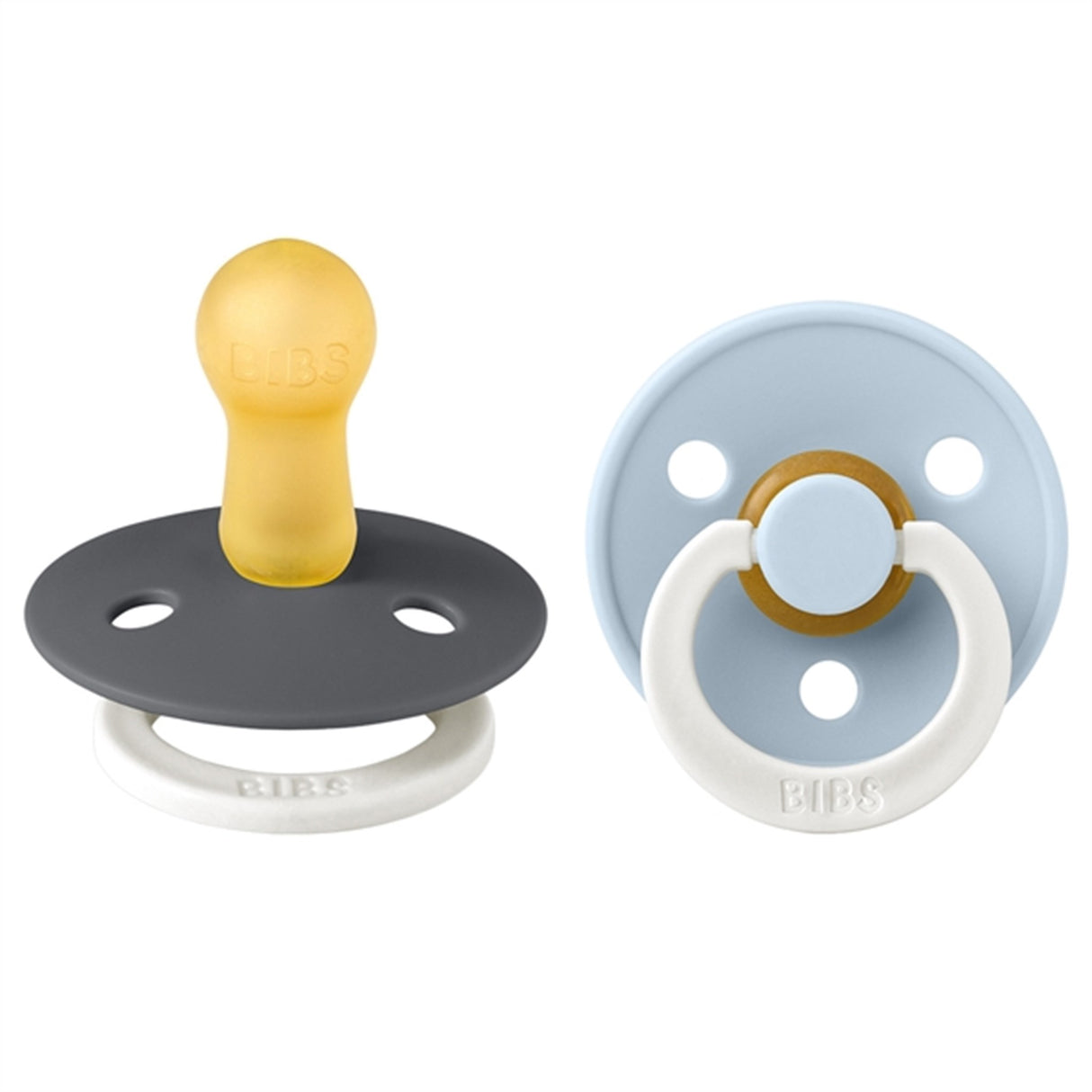 Bibs Color Latex Sutter 2-pack Round Sand/Pistachio