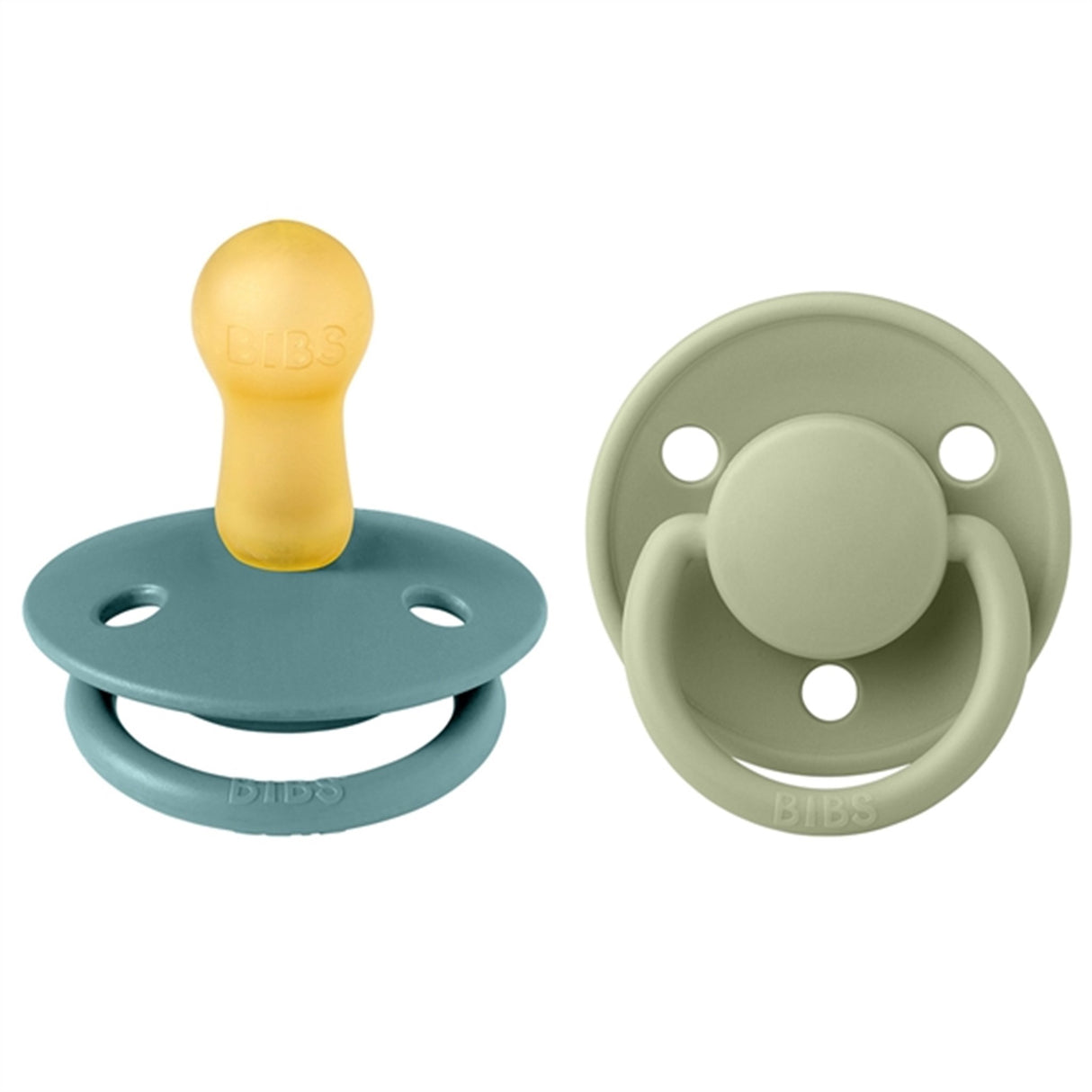 Bibs De Lux Latex Sutter 2-pack Round Island Sea/Sage