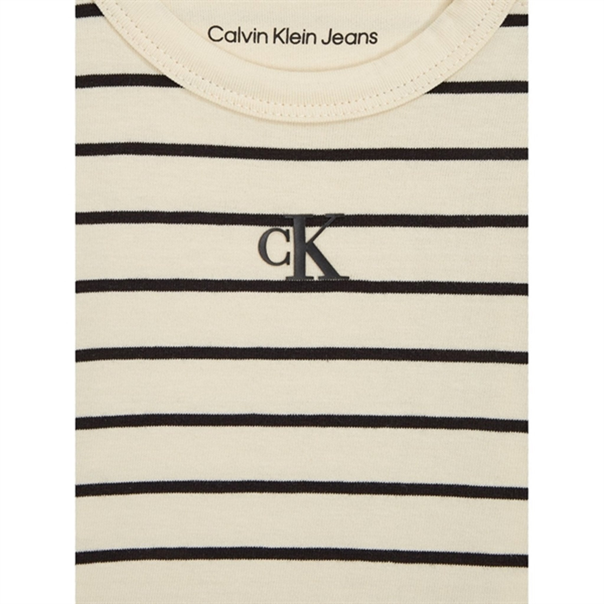 Calvin Klein Striped Ls Body Sett Black / Black Vanilla Stripe 3