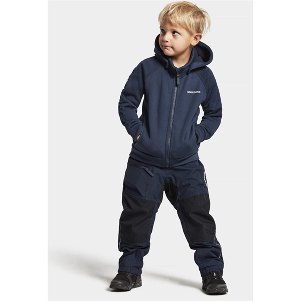 Didriksons Corin Navy Collegegenser m. Glidelås