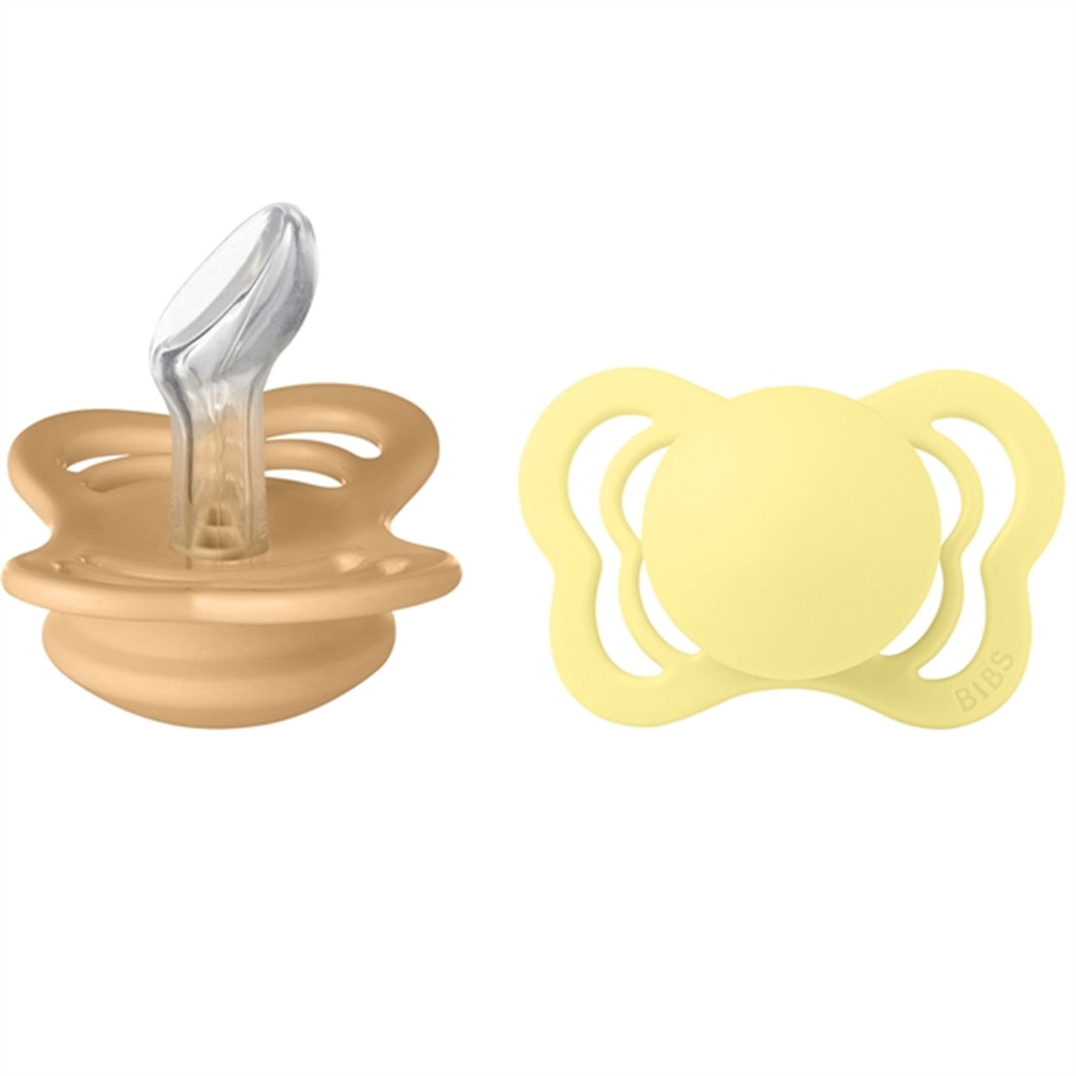 Bibs Couture Silikone Smokk 2-pak Anatomisk Desert Sand/Sunshine