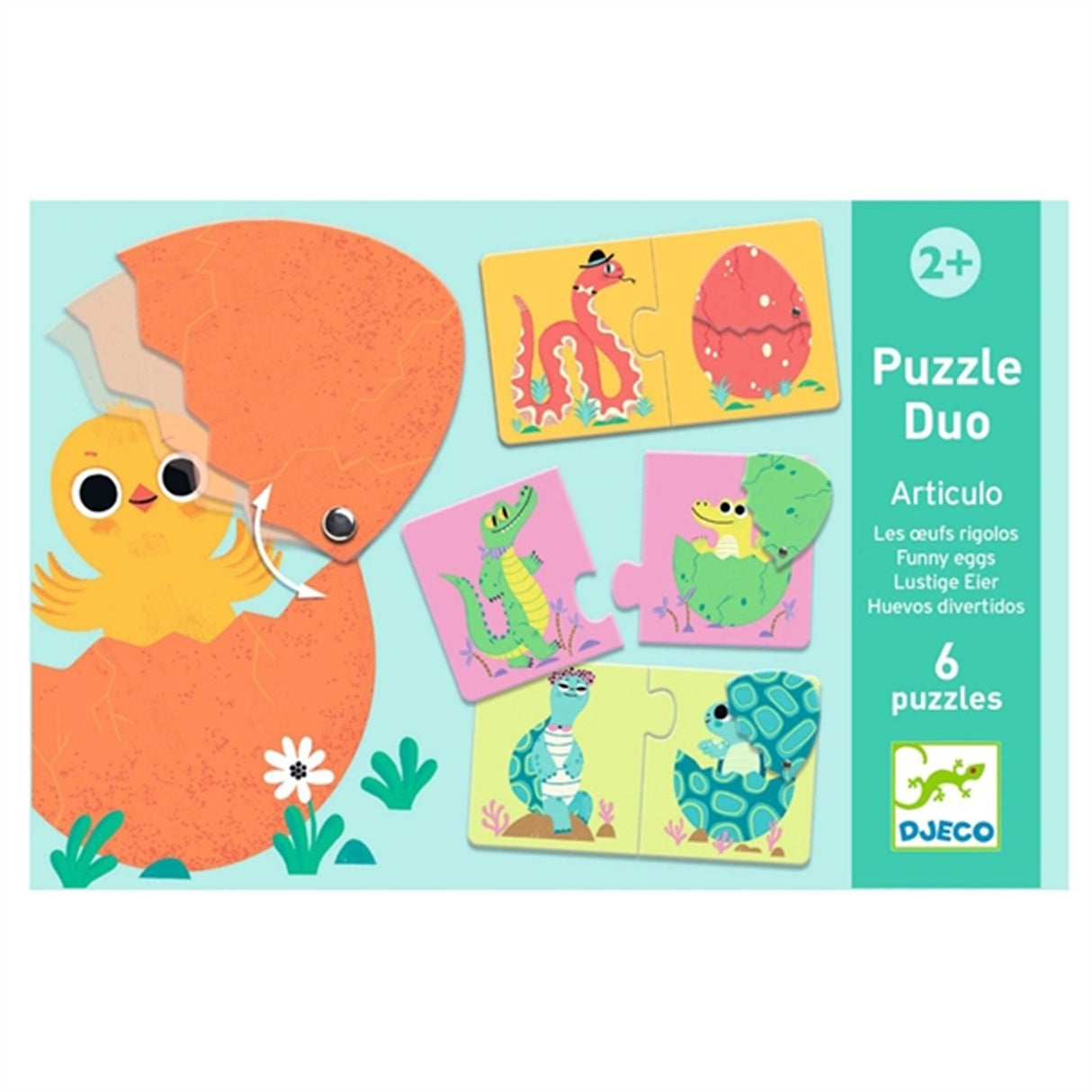 Djeco Lærespil Morsomme Egg