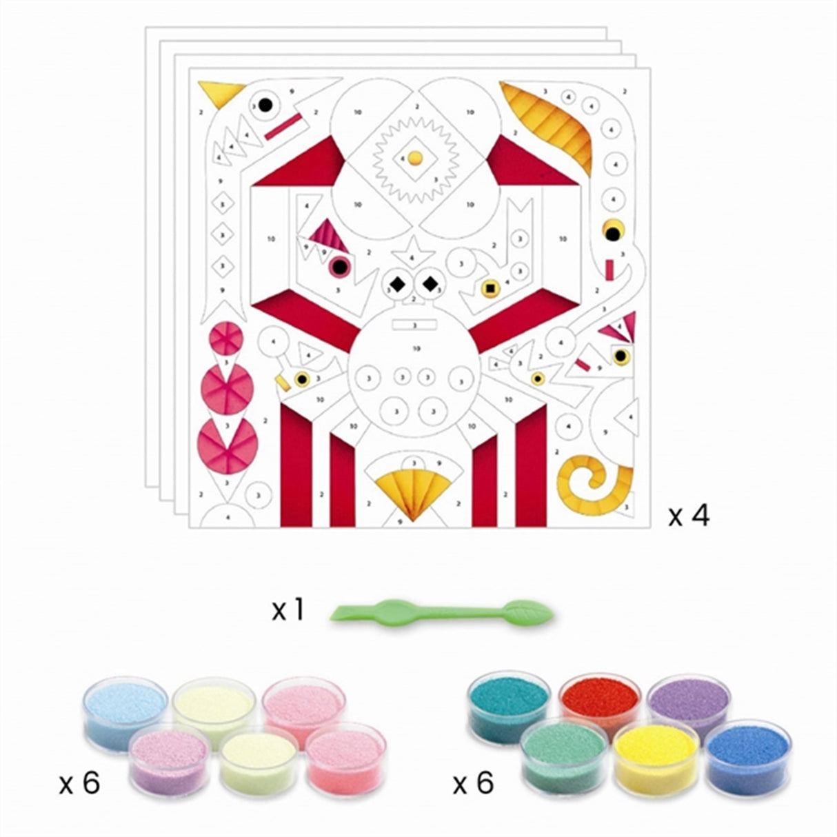 Djeco Kreative Stempler Blomster Piger