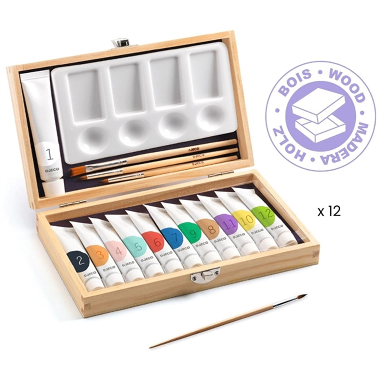 Djeco Maler Koffert 12 farger