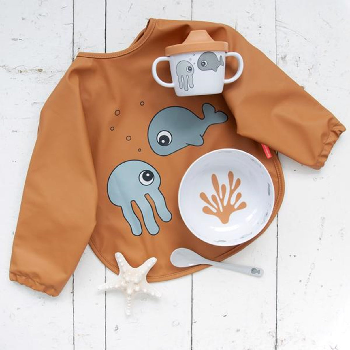 Done by Deer Bib Sea Friends Mustard