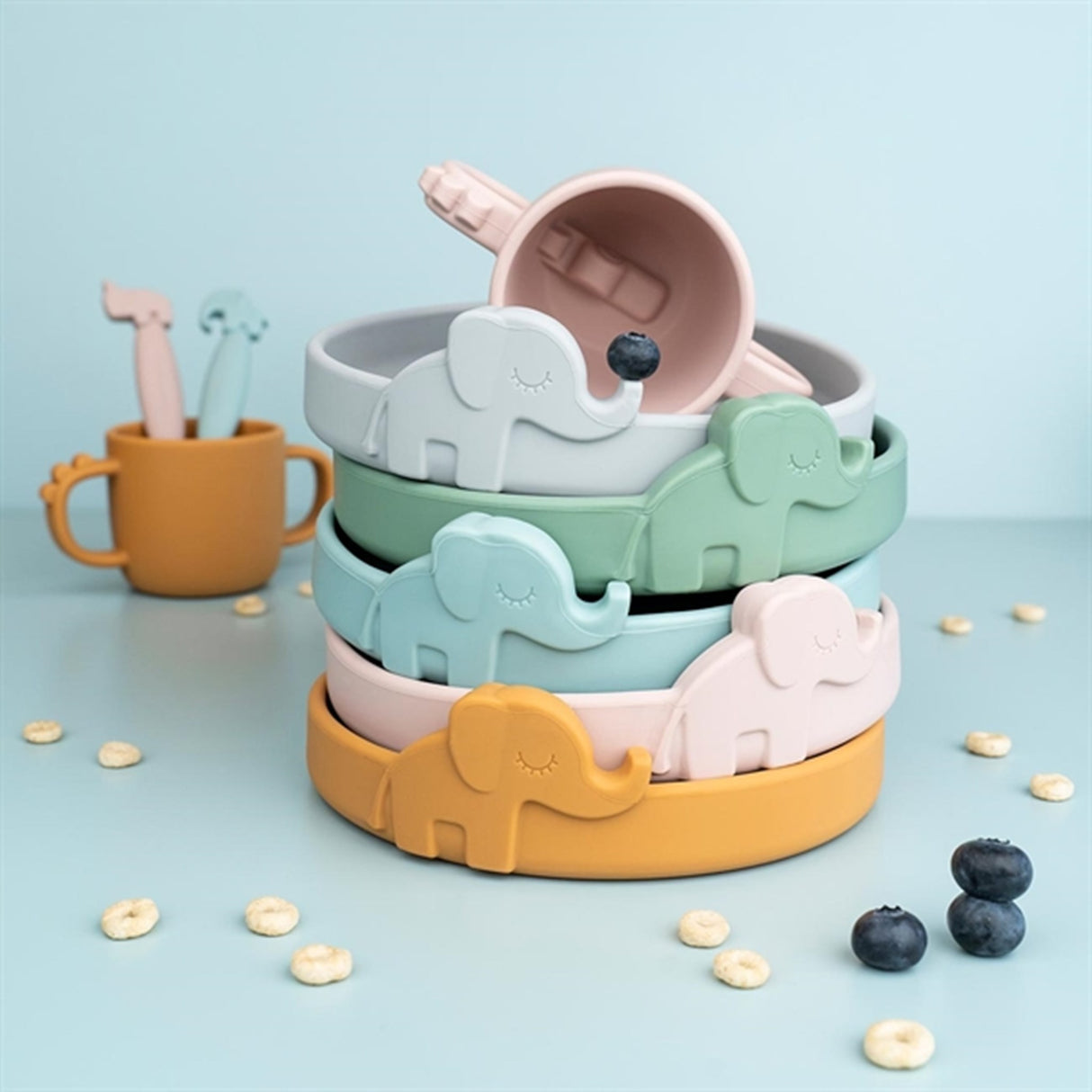 Done by Deer Peekaboo Tallerken Elphee Blå