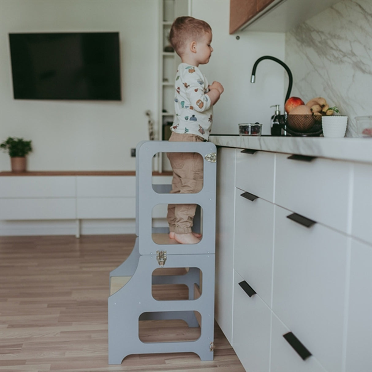 Duck Woodworks Foldable Kitchen Tower Grey -SKAL IKKE ONLINE PÅ NORGE! 4