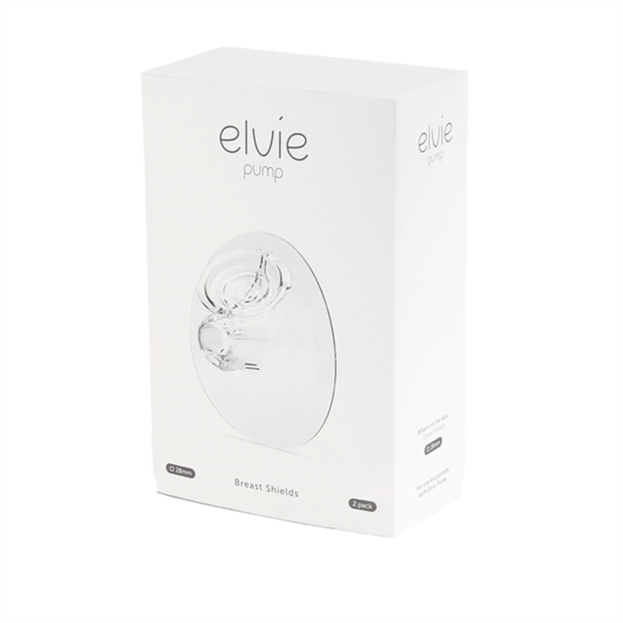 Elvie Brystskjold 28 mm 2-Pakning White