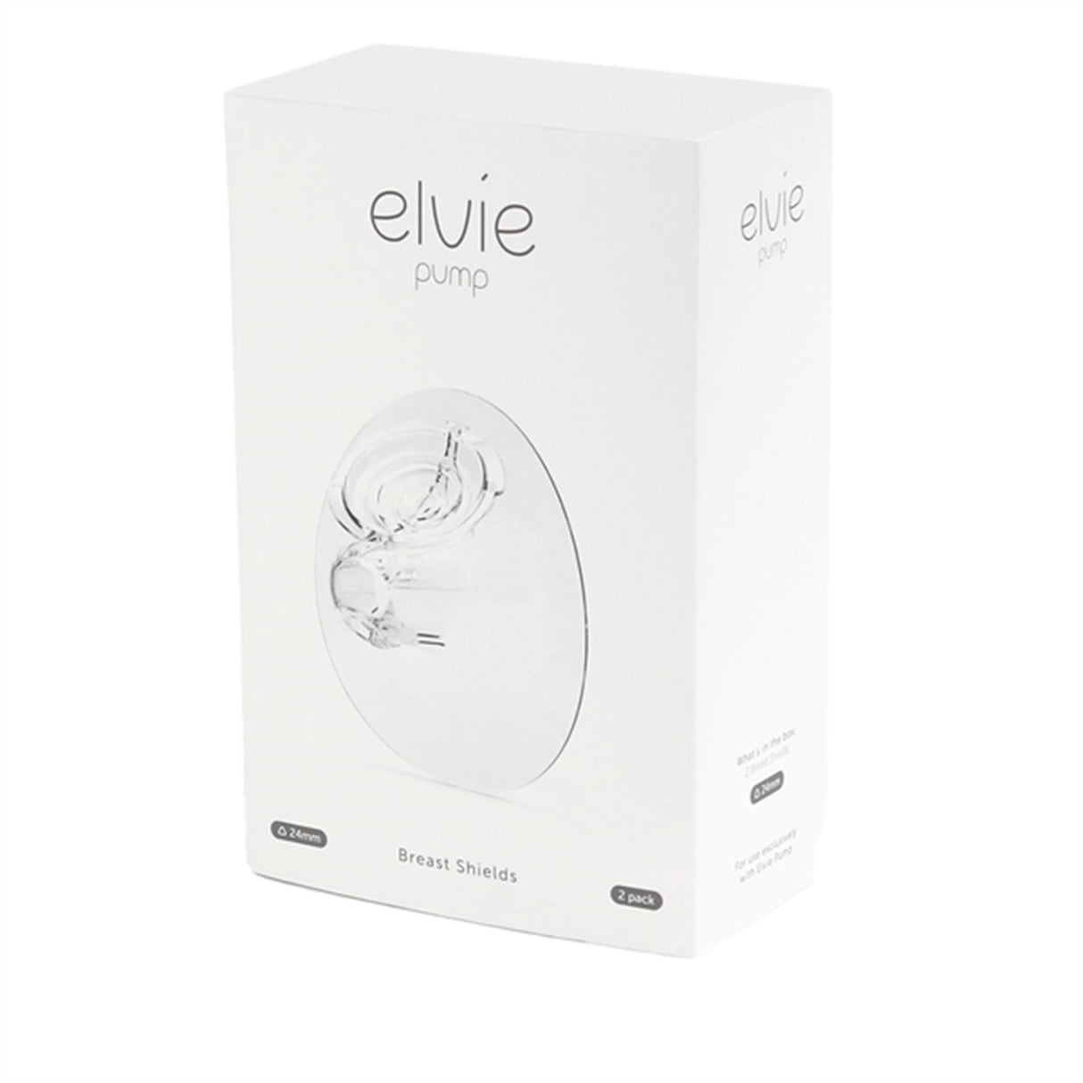 Elvie Brystskjold 24 mm 2-Pakning White