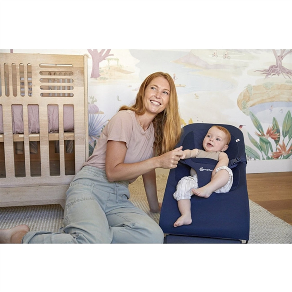 Ergobaby Evolve 3-I-1 Hvilestol Midnight Blue