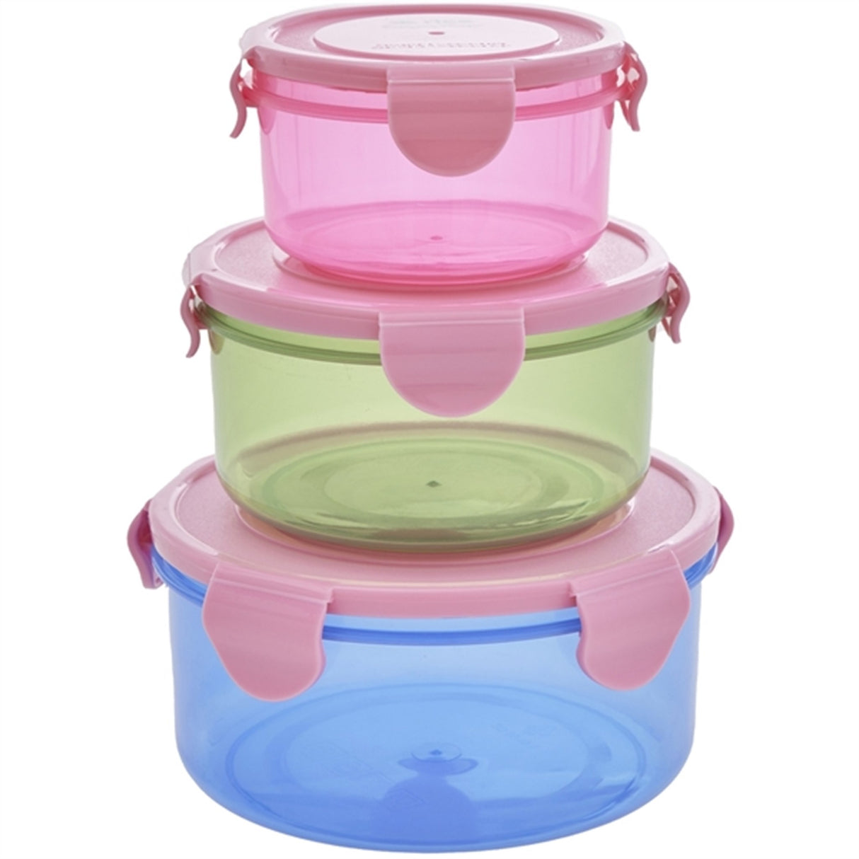 RICE Multicolor Opbevaringsbøtter 3-pakning