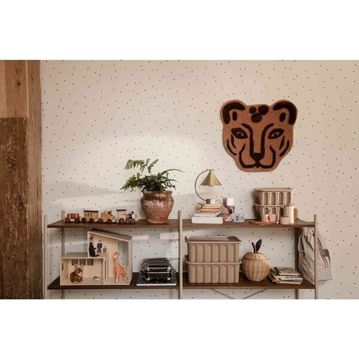 Ferm Living Leopard Head Floor / Wall Rug