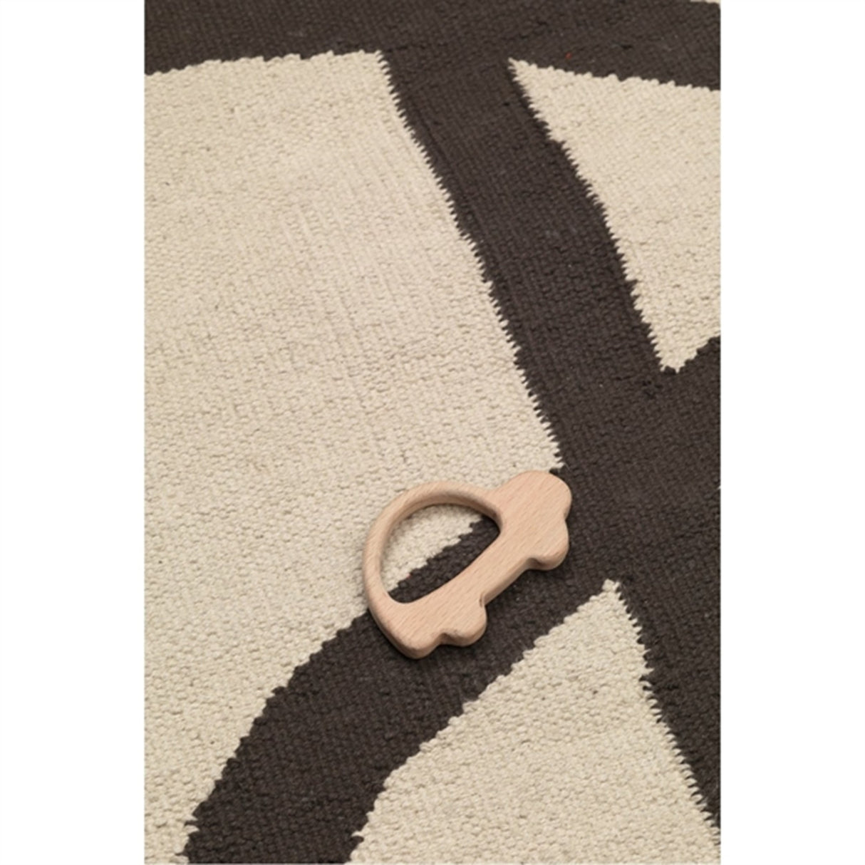 Ferm Living Lane Teppe Off-White/Chocolate