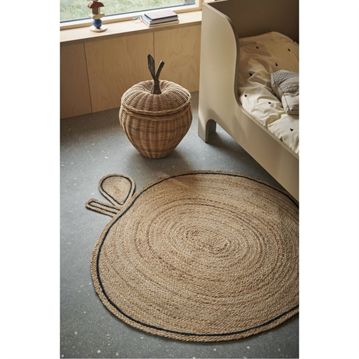 Ferm Living Apple Flettet Jute Teppe Natural