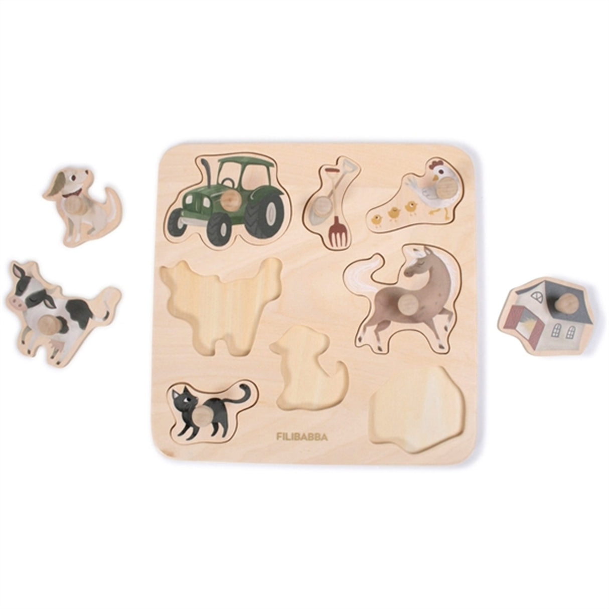 FILIBABBA Puslespill Bondegården