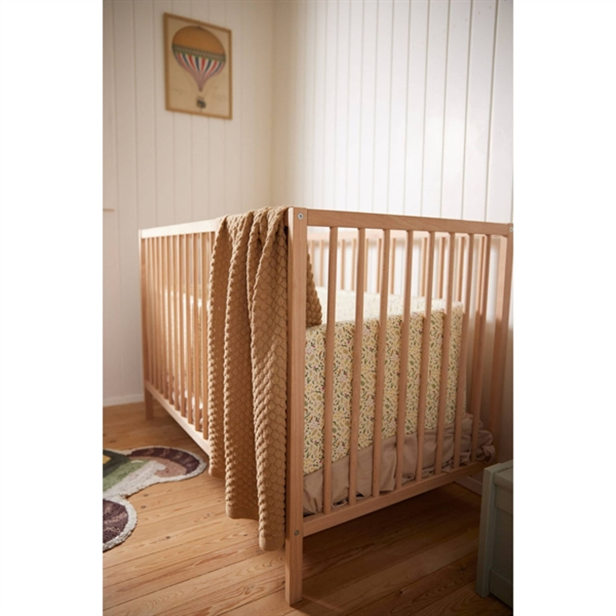 FILIBABBA Strikket Babytæppe Ivory Cream