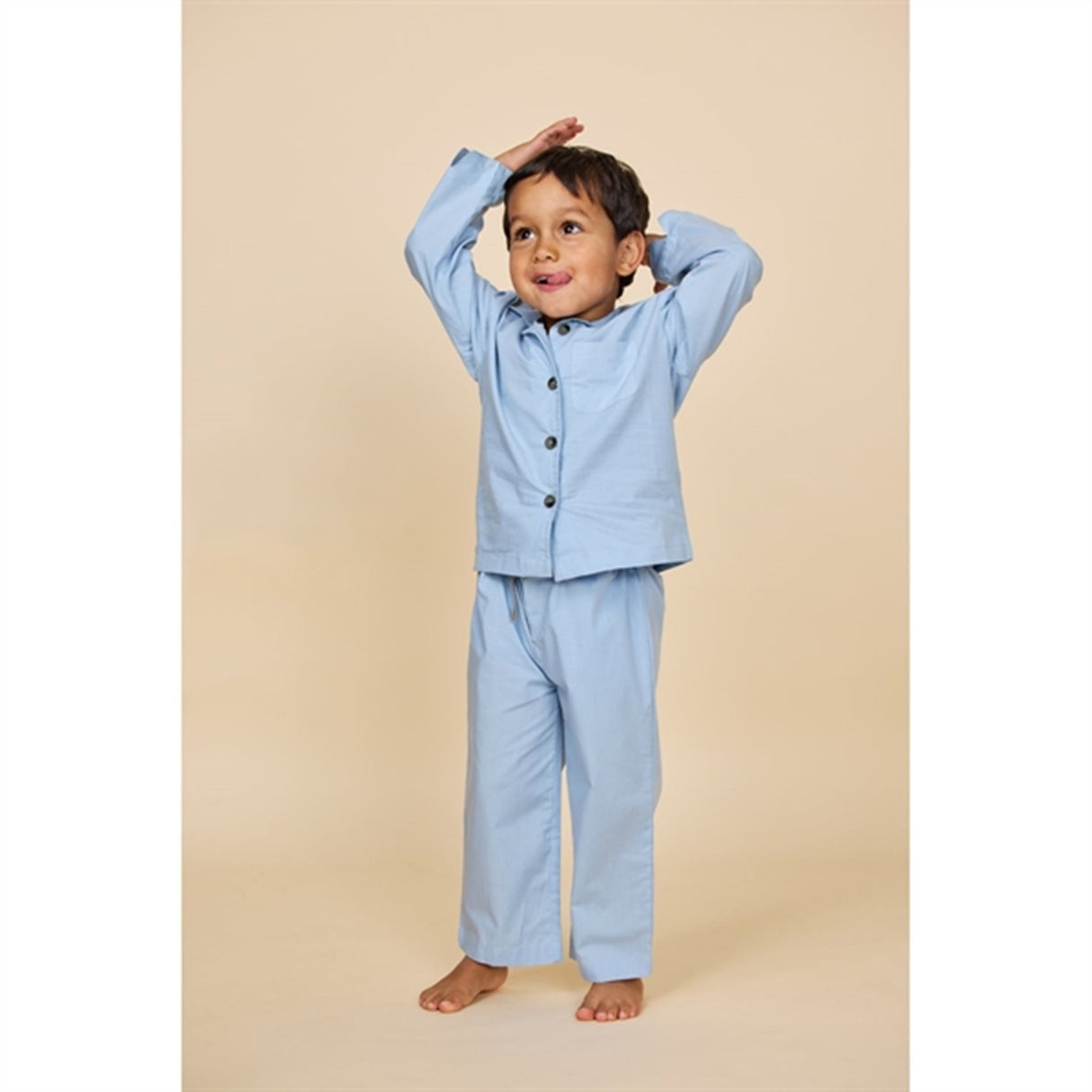 Copenhagen Colors Dusty Blue 2-Pakning Pyjamas Sett