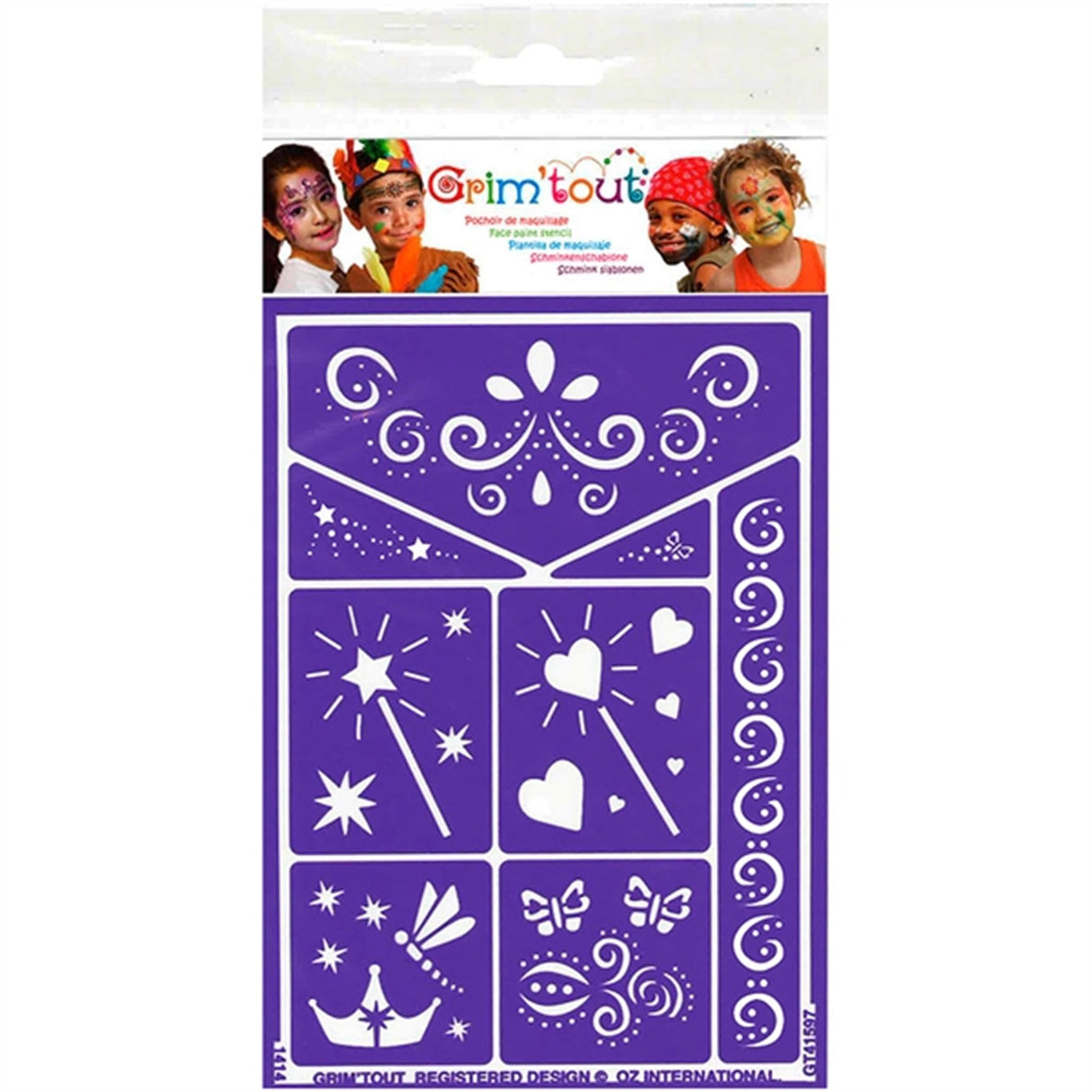 Grim'tout Stencil Teater Makeup Eventyr
