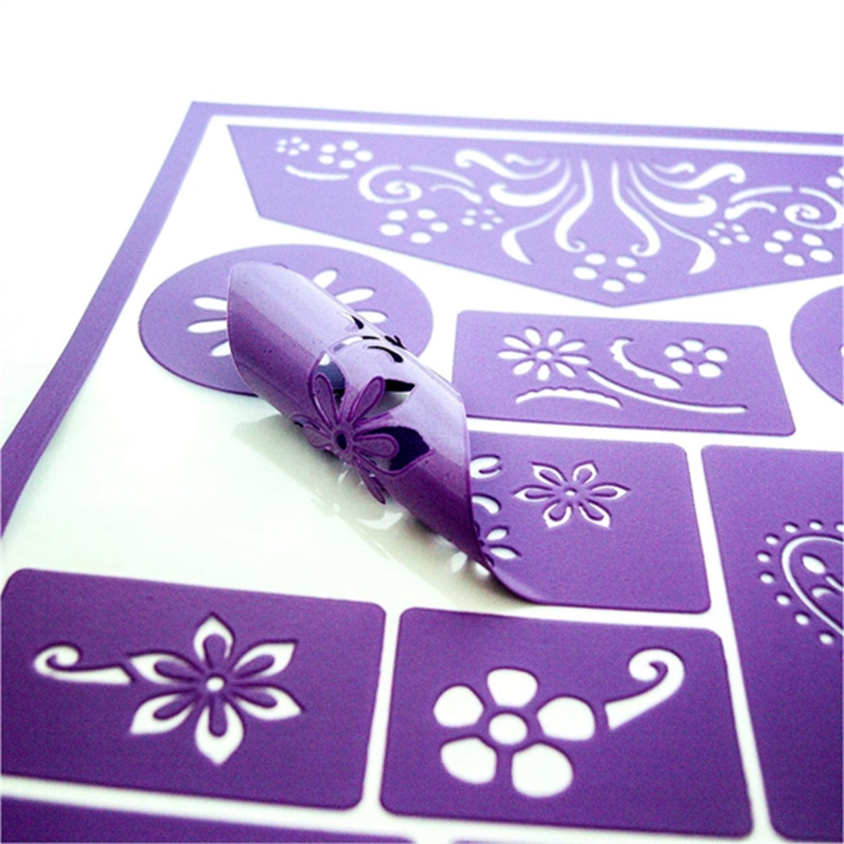 Grim'tout Stencil Teater Makeup Blomster