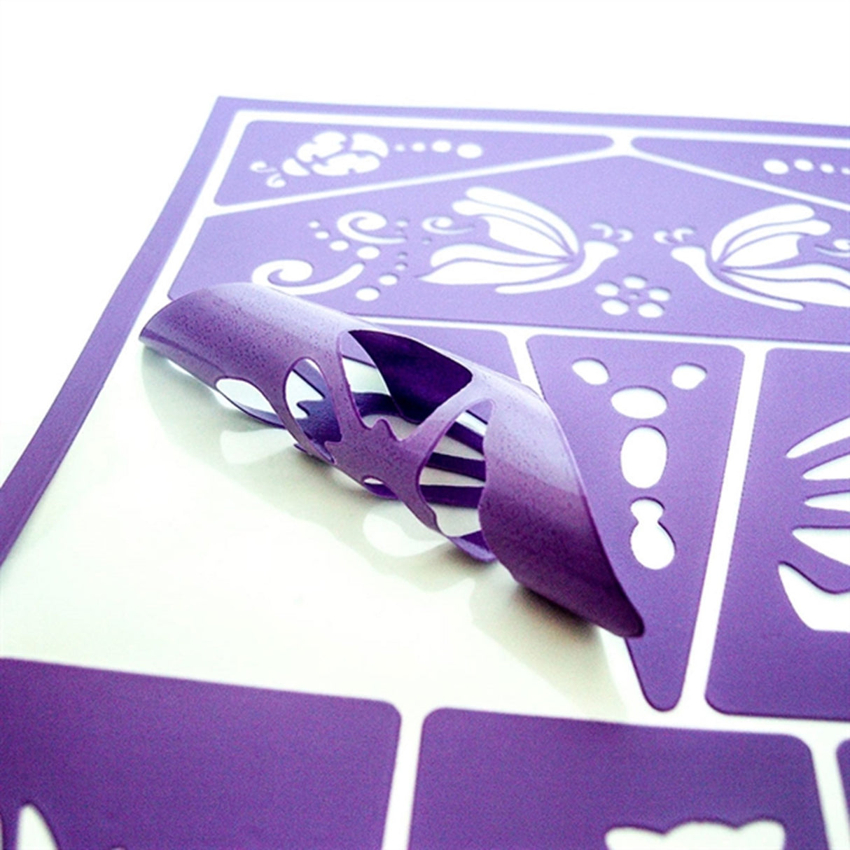 Grim'tout Stencil Teater Makeup Kat og Sommerfugle