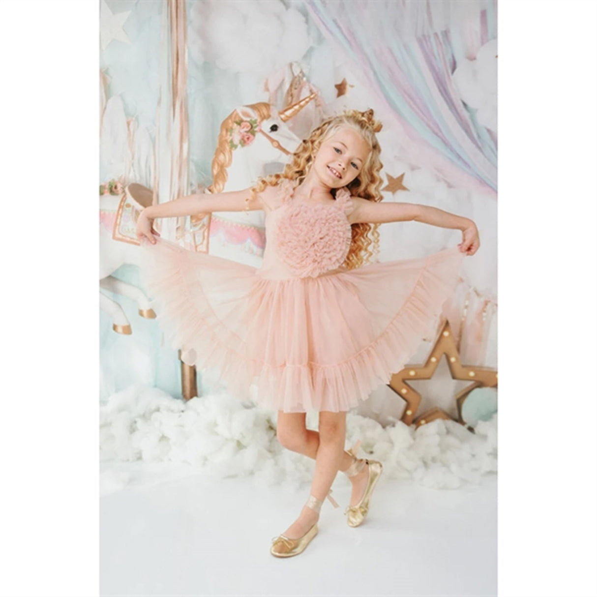 Dolly by Le Petit Heart Kjole Lace Up Ballet Pink