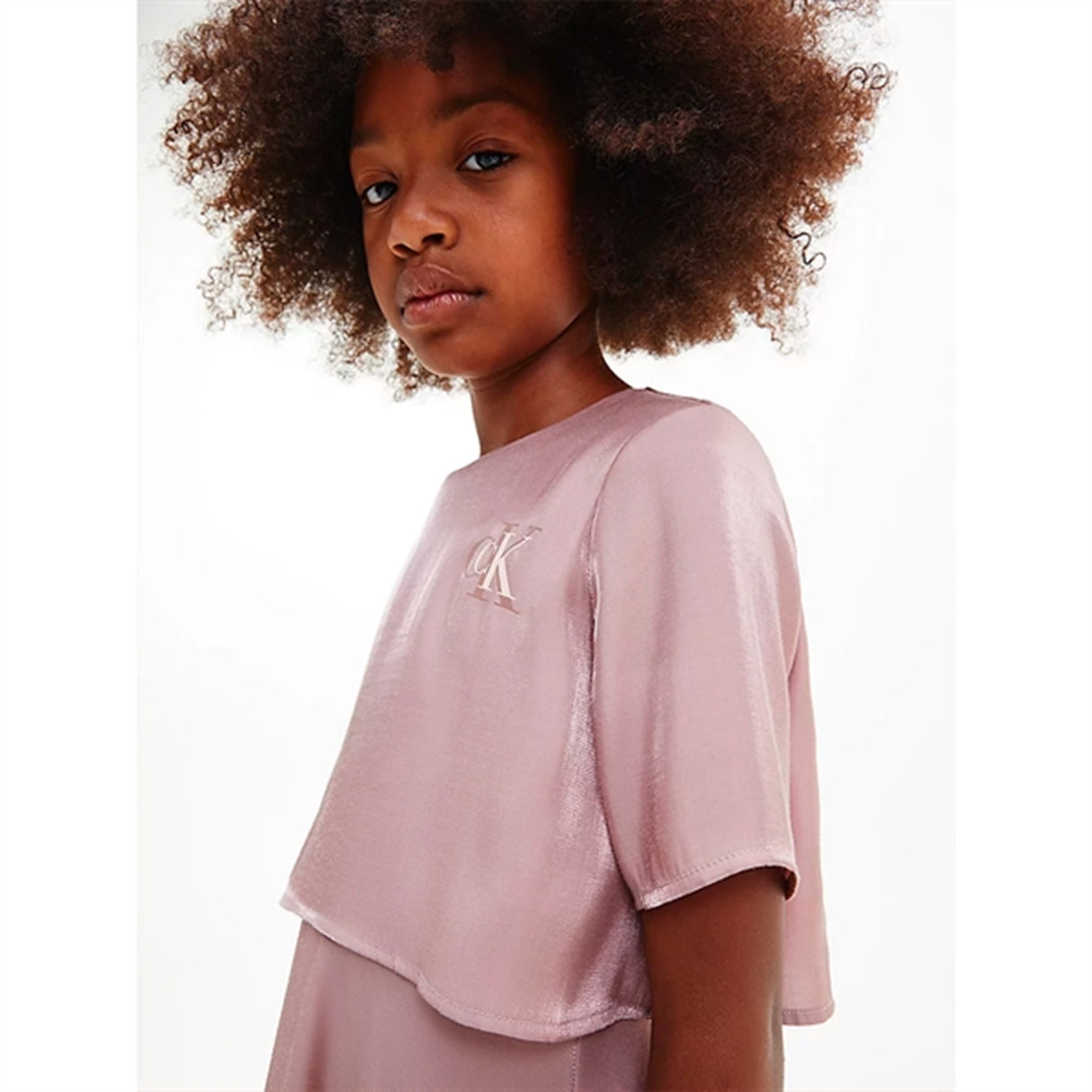 Calvin Klein Metallic Shine Kjole Dark Blush