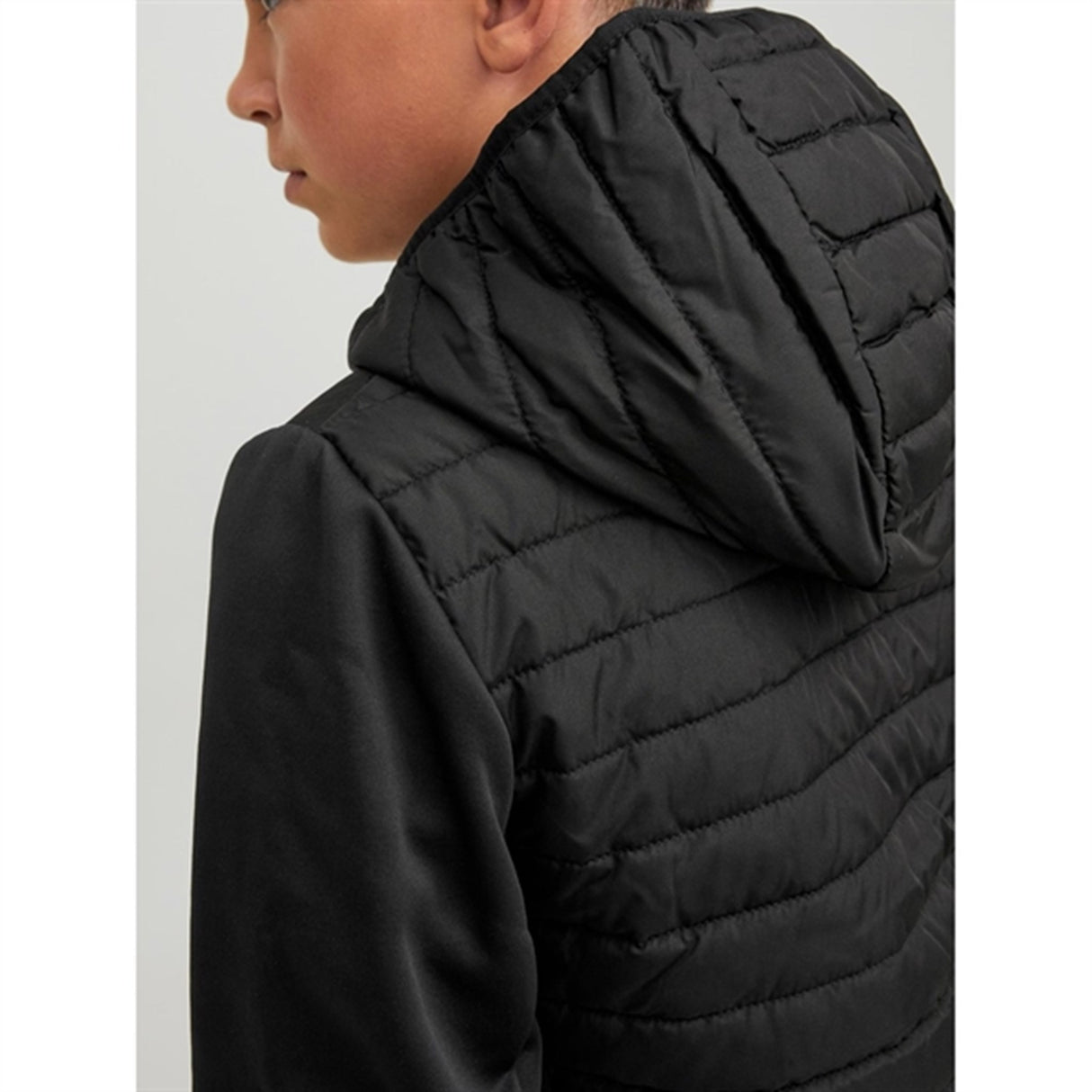 Jack & Jones Junior Black Multi Vattert Overgangsjakke Noos