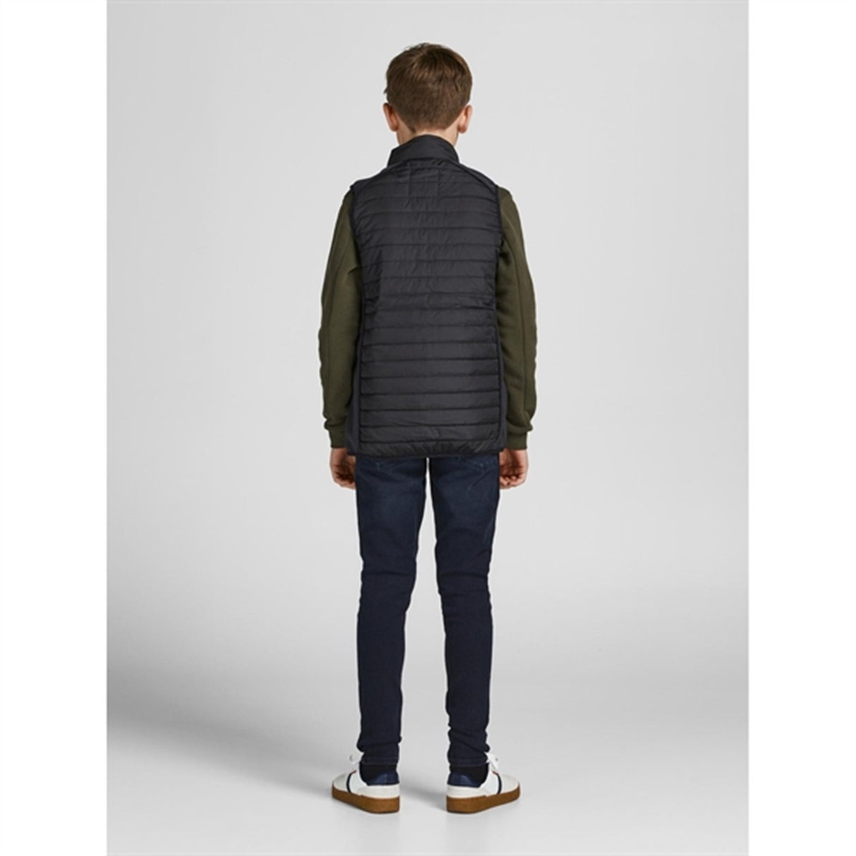 Jack & Jones Junior Black Multi Vattert Vest Noos