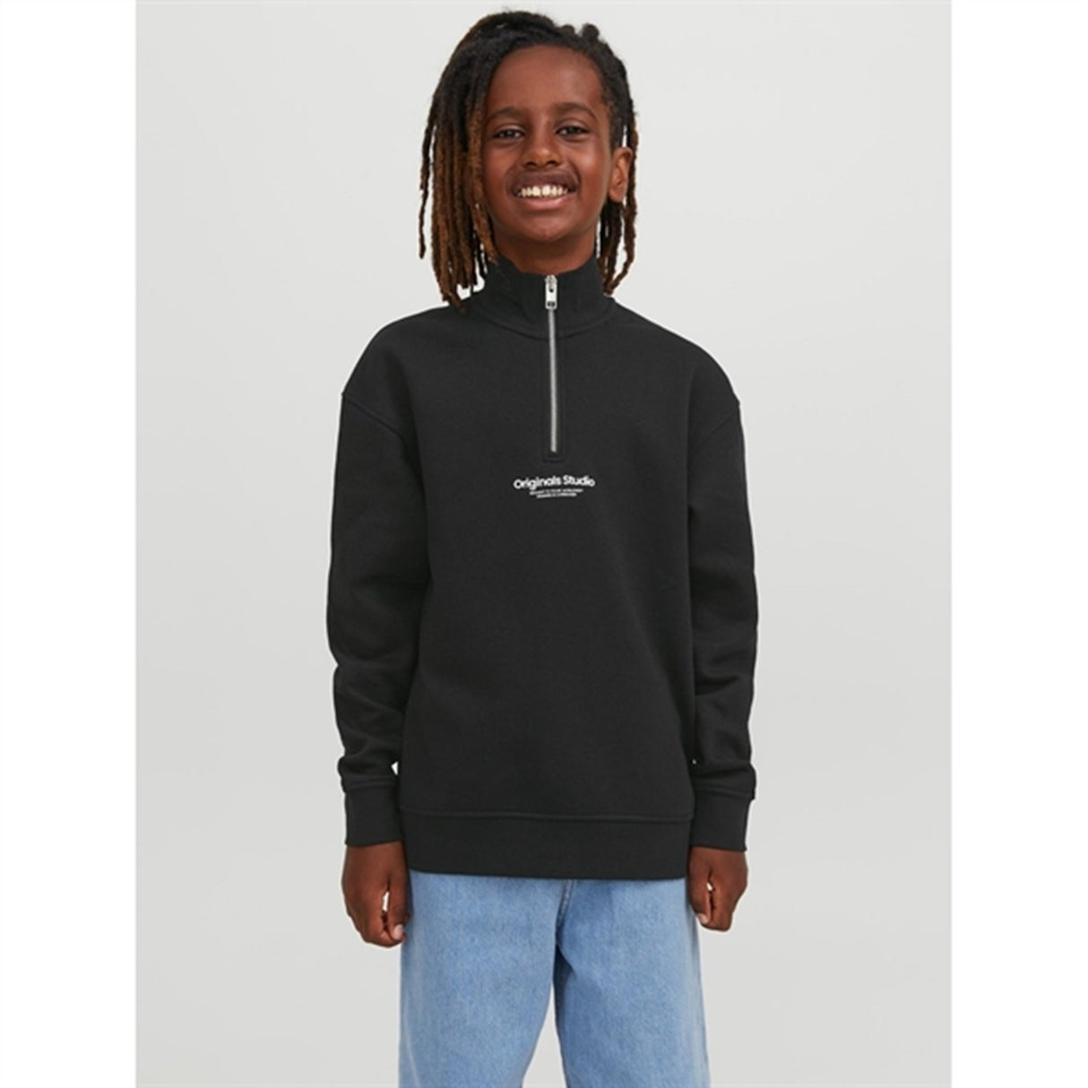 Jack & Jones Junior Black Jorvesterbro Collegegenser