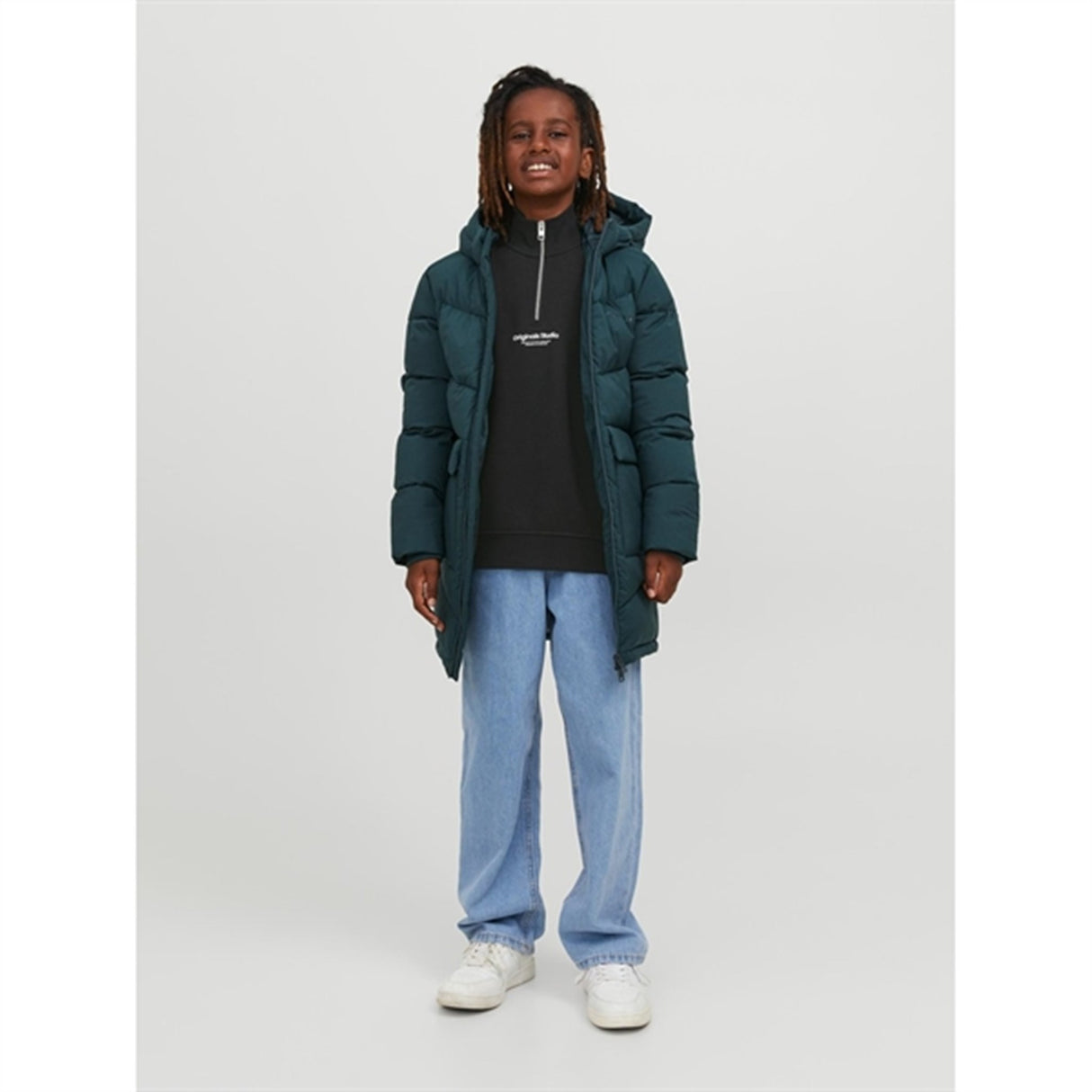 Jack & Jones Junior Black Jorvesterbro Collegegenser