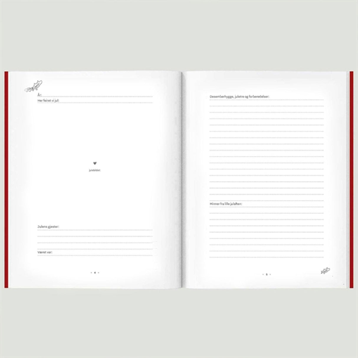 WITHWHITE Juleminner A5 Norsk