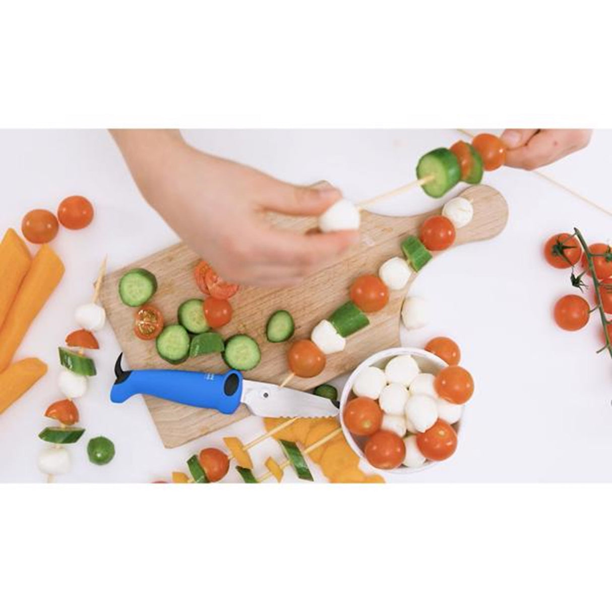 Kinderkitchen Børnekokkeknivsæt Grøn/Blå