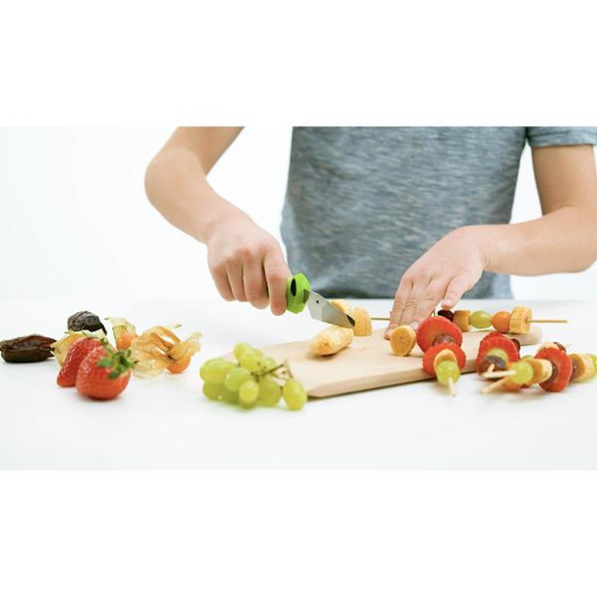 Kinderkitchen Børnekokkeknivsæt Grøn/Blå