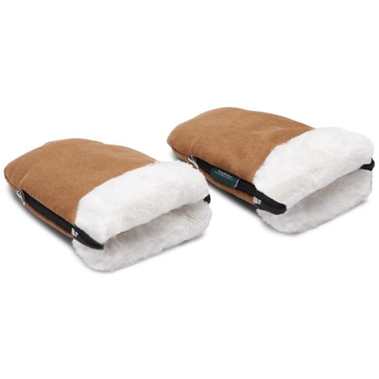 KongWalther Østerbro Barnevogn Hanske Faux Brun Bark