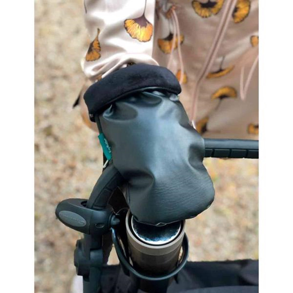 KongWalther Østerbro Barnevogn Hanske Faux Black Night