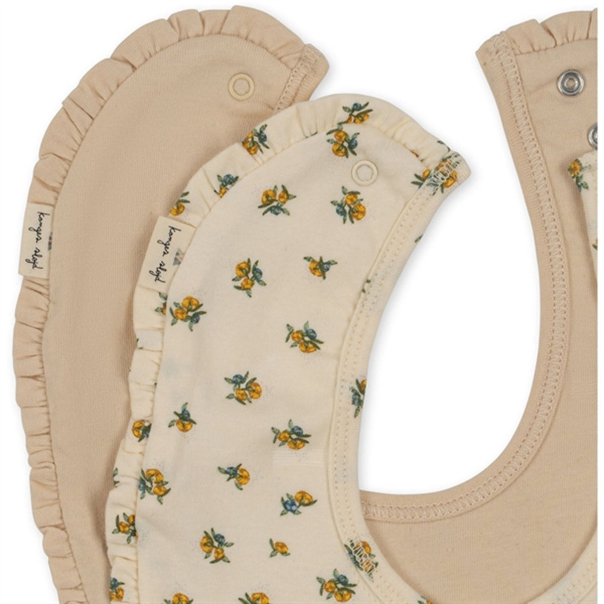 Konges Sløjd Smekke Basis 2-Pack Frill Peonia Limone/Brazilian Sand