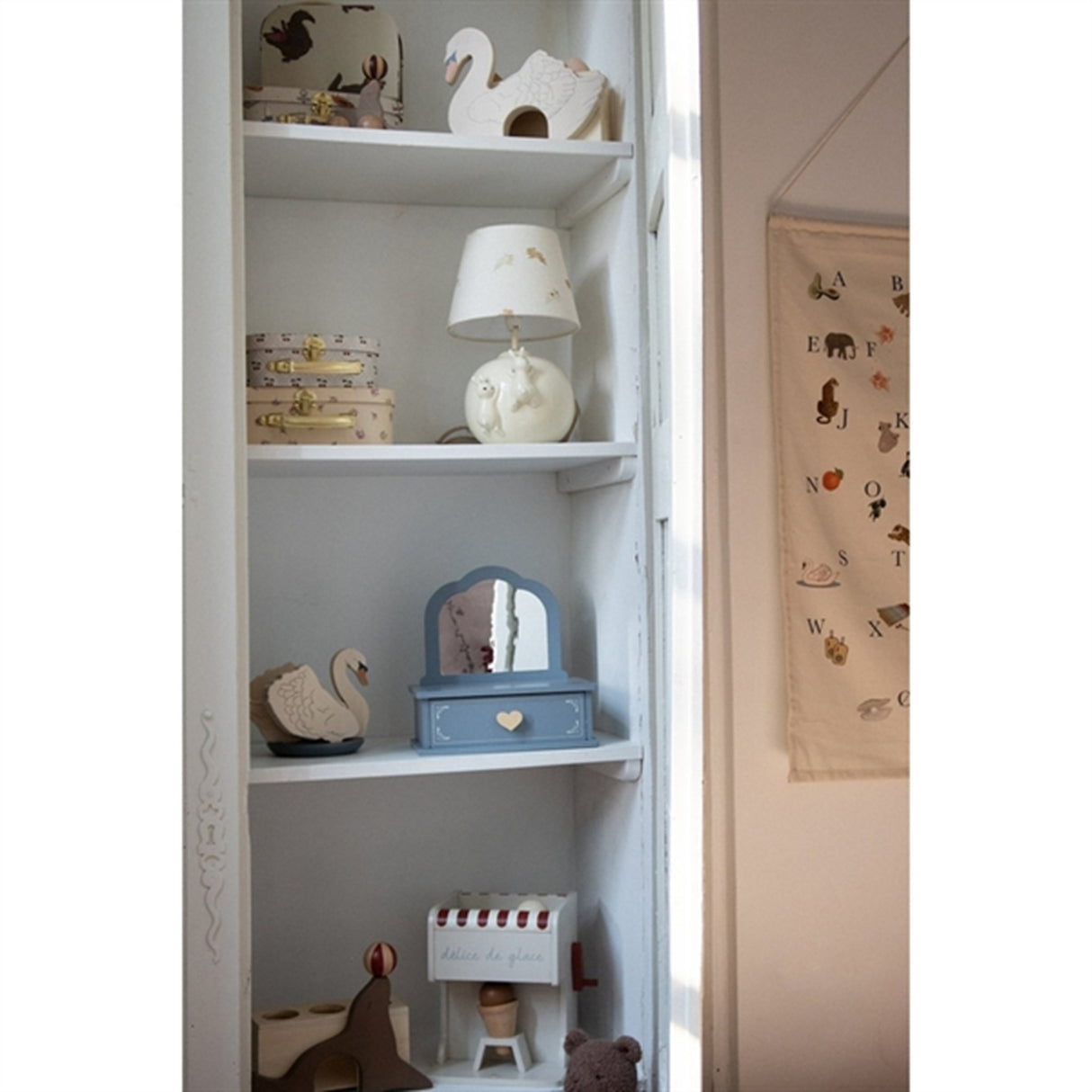 Konges Sløjd Makeup Speil med Skuffe Tre Sleet