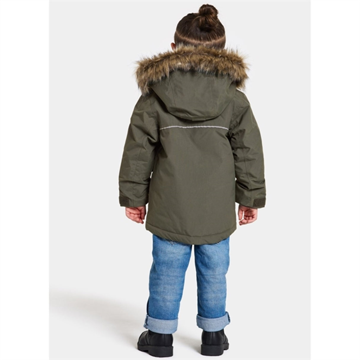 Didriksons Deep Green Kure Kids Parka Jakke