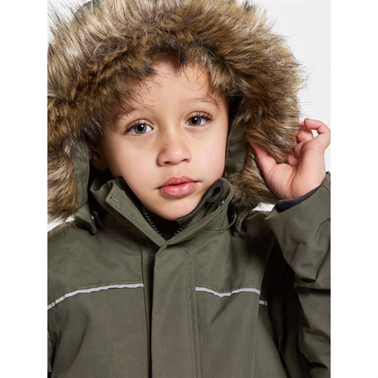 Didriksons Deep Green Kure Kids Parka Jakke