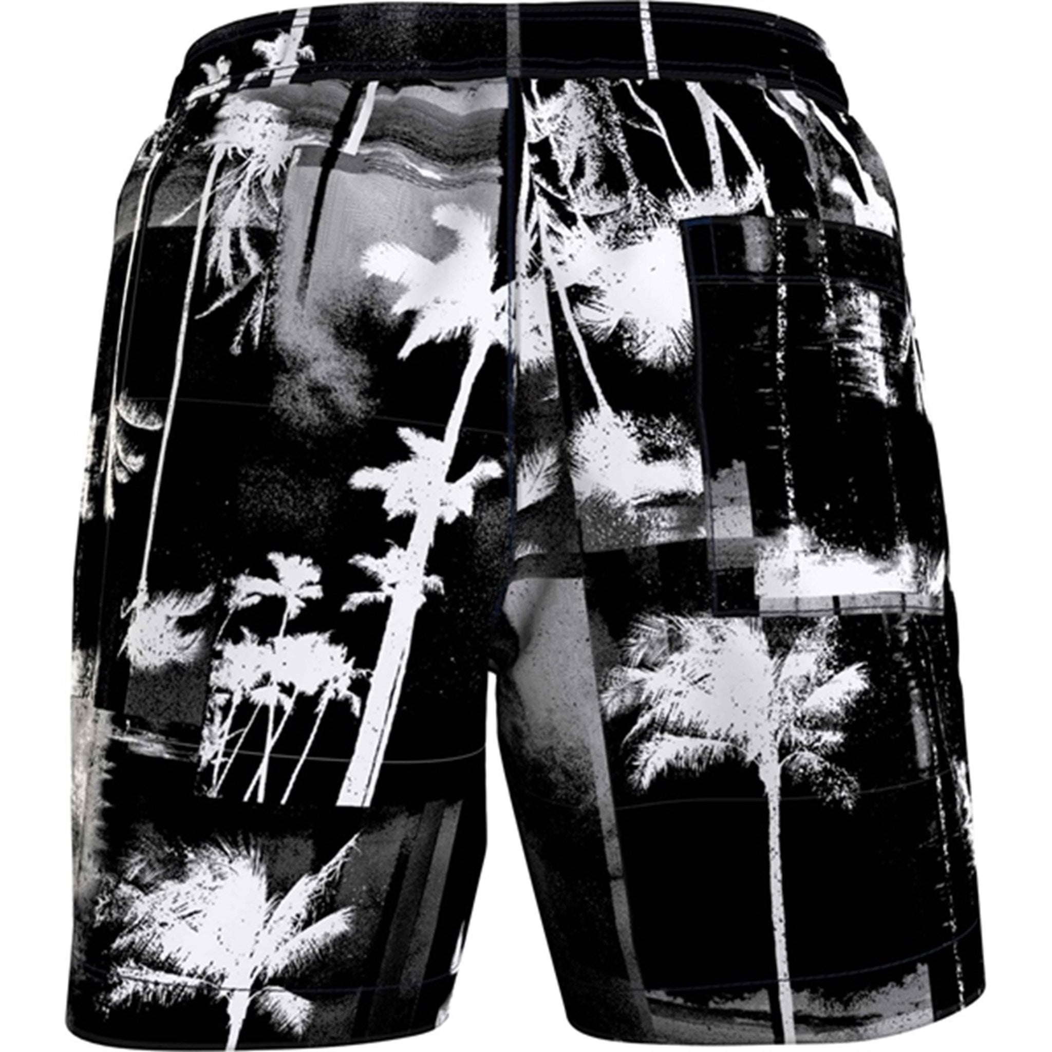 Calvin Klein Medium Drawstring Svømmeshorts Ck Palm Black Aop 5