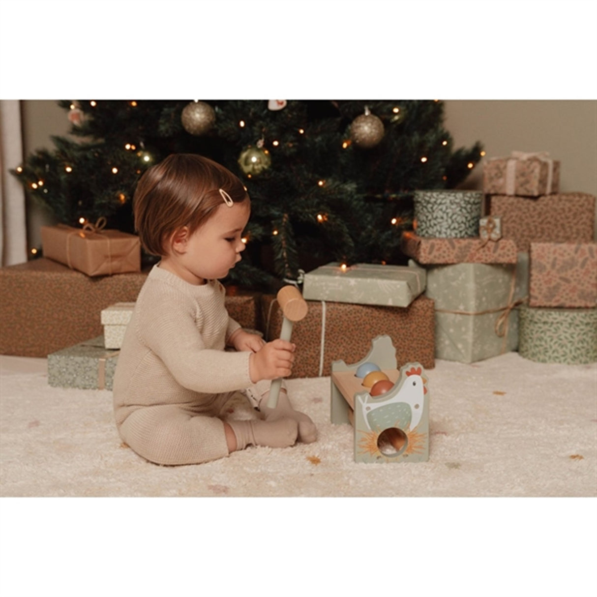 Little Dutch Little Farm Hammerbrett med kuler FSC