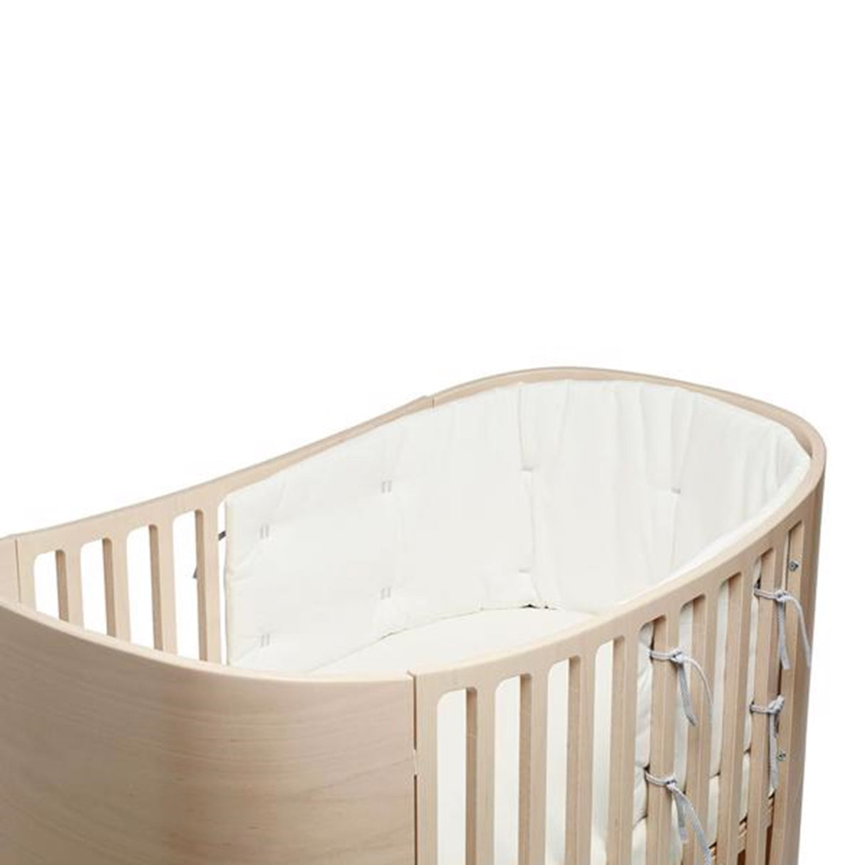 Leander Quilted Bed Edge for Cot Snow